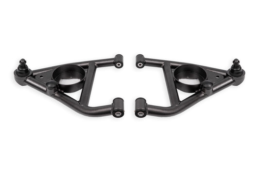 BMR Suspension BMR 68-74 Chevrolet Nova w/ Bump Stops Lower A-Arms w/ STD. Ball Joint (Delrin) - Black Hammertone AAL311H
