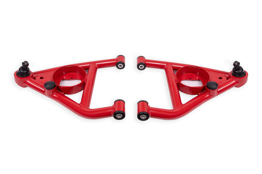 BMR Suspension BMR 68-74 Chevrolet Nova w/ Bump Stops Lower A-Arms w/ STD. Ball Joint (Delrin) - Red AAL311R