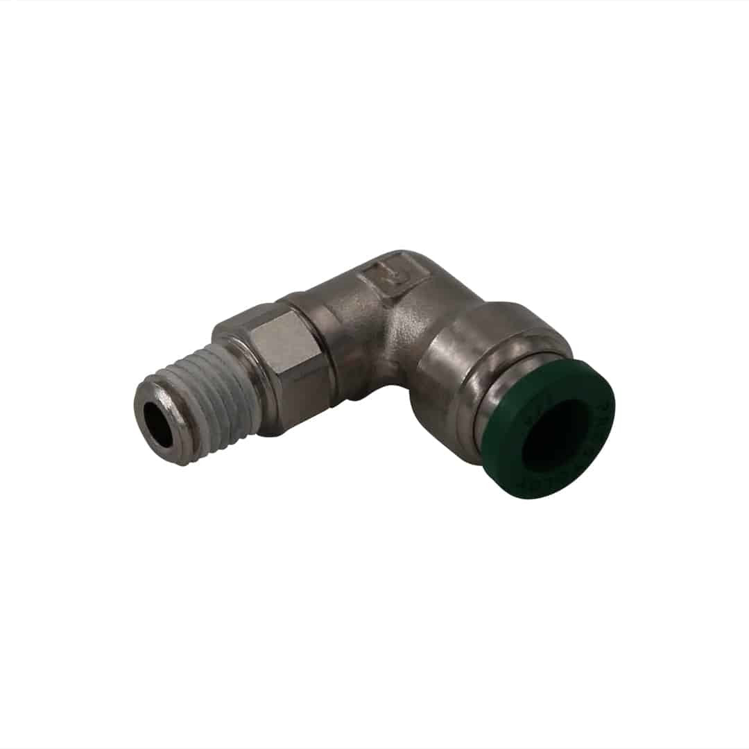 Aeromotive Adapter Fitting 1/16npt to 1/4 Tube 90-Degree 15600