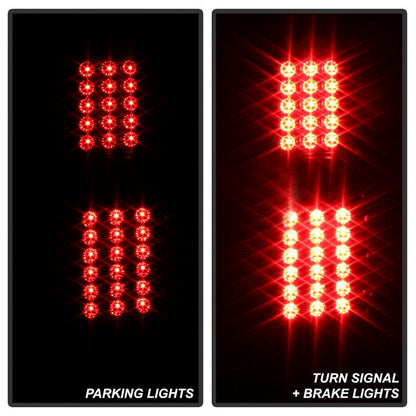 SPYDER xTune 02-06 Chevrolet Avalanche LED Tail Lights - Black Smoke (ALT-JH-CAV02-LED-BSM) 9036842