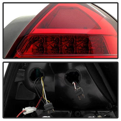 SPYDER Xtune 98-11 Ford Crown Victoria LED Tail Lights -Red Clear ALT-JH-CVIC98-LED-PI-RC 9032868