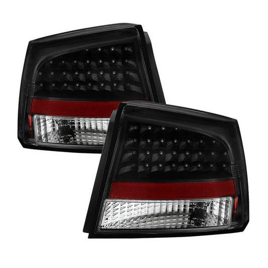SPYDER Xtune Dodge Charger 06-08 LED Tail Lights Black ALT-JH-DCH05-LED-BK 5070807