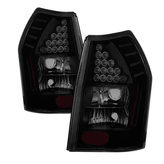 Spyder xTune Dodge Magnum 05-08 LED Tail Lights - Black Smoked Alt-Jh-DMAG05-Led-Bsm