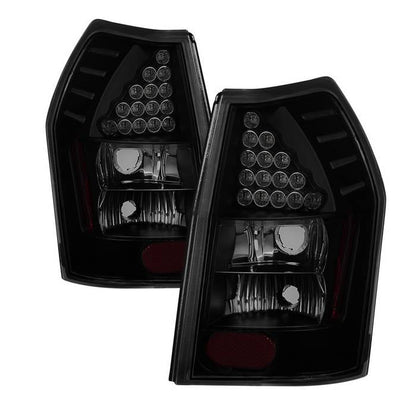 Spyder xTune Dodge Magnum 05-08 LED Tail Lights - Black Smoked Alt-Jh-DMAG05-Led-Bsm
