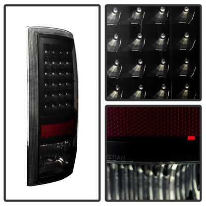 Spyder Xtune Dodge Ram 1500 09-14 LED Tail Lights Incandescent Model Only Black Smoke