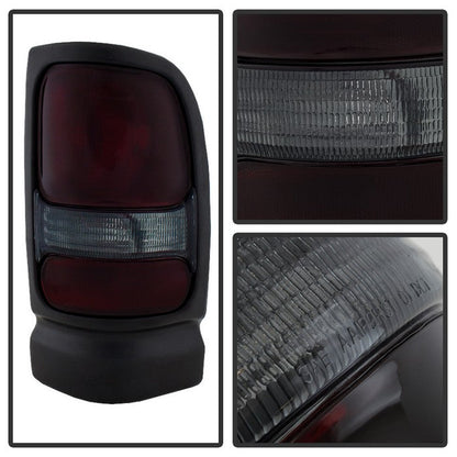 SPYDER Xtune Dodge Ram 1500 94-01 (Not Sport Package) Tail Lights Red Smoked ALT-JH-DR94-OE-RSM 9029813