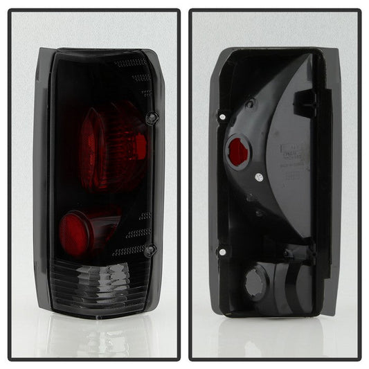 SPYDER Xtune Ford F-150/F-250/F-350 87-96 Euro Style Tail Lights - Black Smoked ALT-JH-FF15089-BSM 9036989