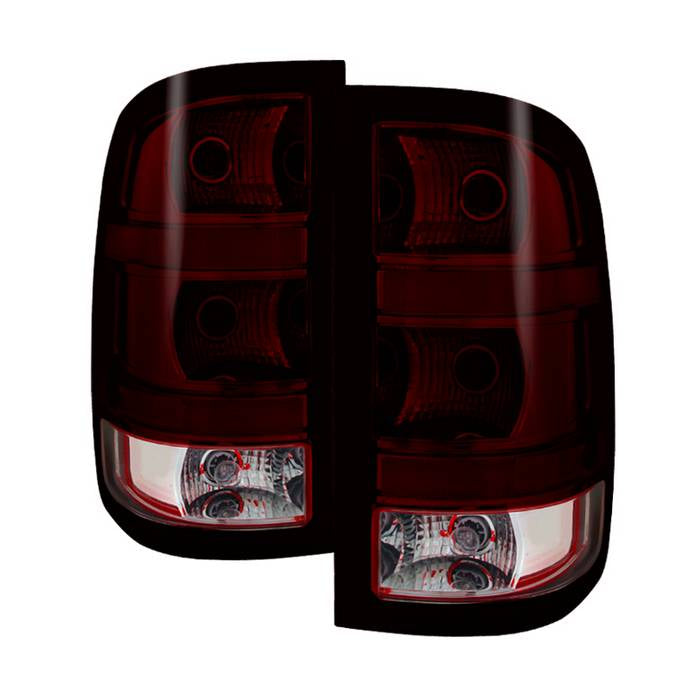 Spyder Xtune GMC Sierra 2007-2013 OEM Style Tail Light Red Smoked Alt-Jh-GS07-Oe-Rsm
