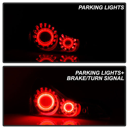 SPYDER xTune 08-13 Infiniti G37 Coupe LED Tube Style Tail Lights - Black (ALT-JH-IG37-2D-LBLED-BK) 9048562