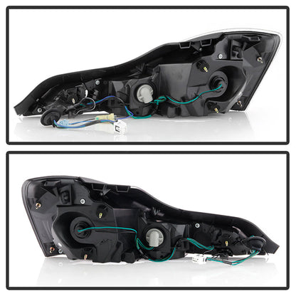 SPYDER xTune 08-13 Infiniti G37 Coupe LED Tube Style Tail Lights - Black (ALT-JH-IG37-2D-LBLED-BK) 9048562
