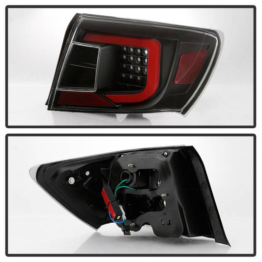 SPYDER xTune Subaru Impreza WRX 08-14 LED Tail Lights - Black ALT-JH-SIWRX08-LBLED-BK 9045400
