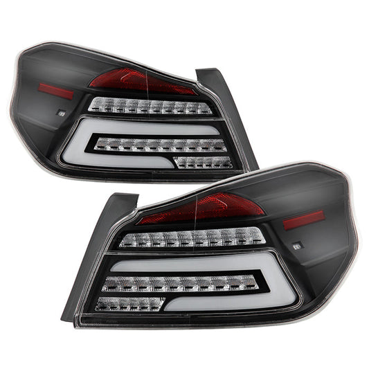 SPYDER 15-19 Subaru Impreza/WRX STi Light Bar LED Tail Lights - Black 9049095