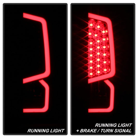 SPYDER xTune 14-16 Toyota Tundra Light Bar LED Tail Lights - Black (ALT-JH-TTU14-LED-BK) 9040443