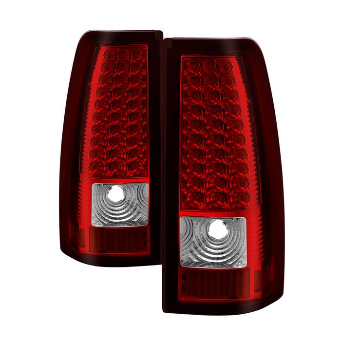 Spyder Xtune Chevy Silverado 1500/2500/3500 03-06 LED Tail Lights Red Clear