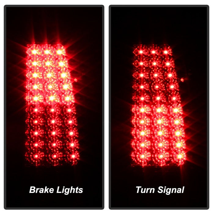 Spyder Xtune Chevy Silverado 1500/2500/3500 03-06 LED Tail Lights Red Clear