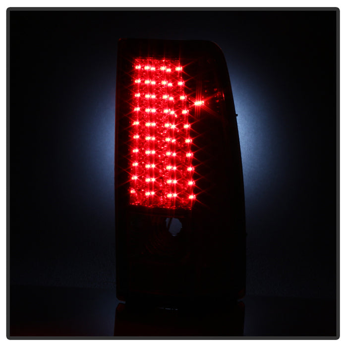 Spyder Xtune Chevy Silverado 1500/2500/3500 03-06 LED Tail Lights Red Clear