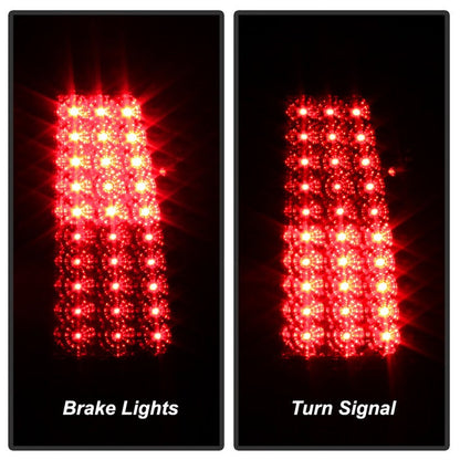 SPYDER Xtune Chevy Silverado 1500/2500/3500 99-02 LED Tail Lights Red Clear ALT-ON-CS99-LED-RC 5008831