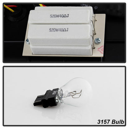 SPYDER xTune 02-06 Dodge Ram 1500 Light Bar LED Tail Light - Black (ALT-ON-DRAM02V3-LBLED-BK) 9040252