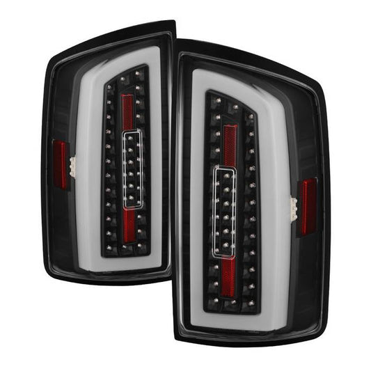 SPYDER xTune 07-08 Dodge Ram 1500 Light Bar LED Tail Light - Black (ALT-ON-DRAM06-LBLED-BK) 9043994