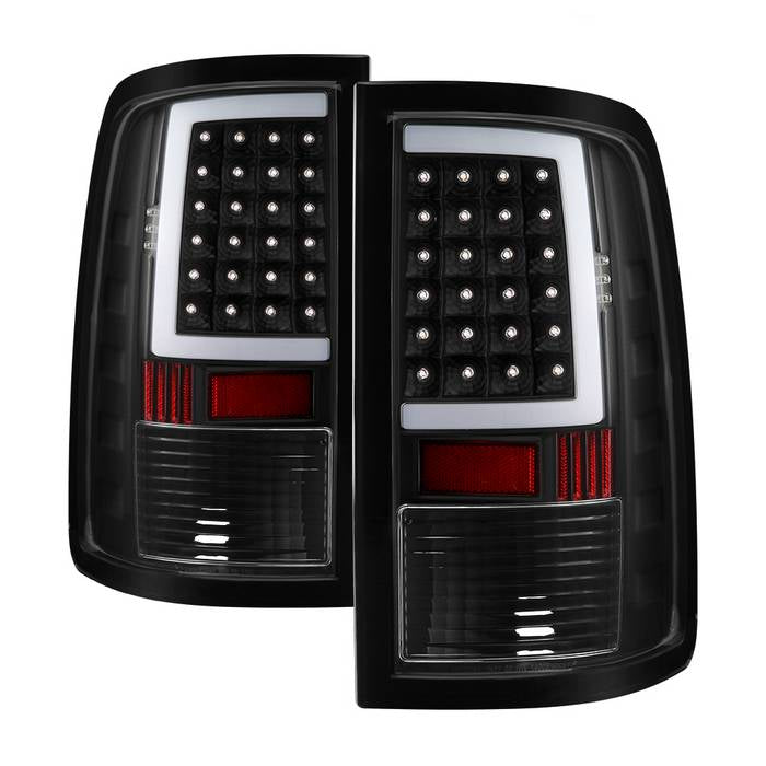 Spyder xTune 13-18 Dodge Ram 1500 LED Tail Lights - Black (Alt-On-DRAM13V2-Lbled-Bk)