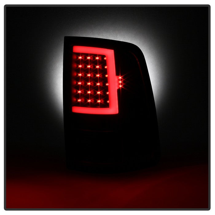 Spyder xTune 13-18 Dodge Ram 1500 LED Tail Lights - Black (Alt-On-DRAM13V2-Lbled-Bk)