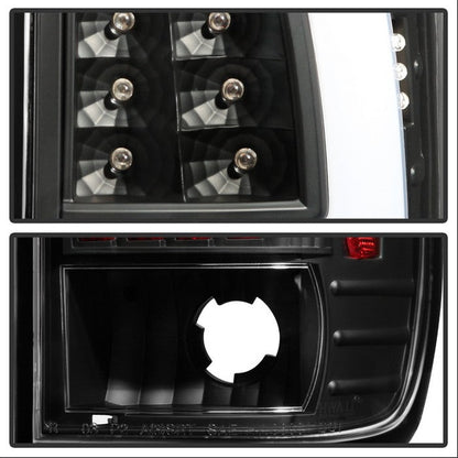 SPYDER xTune Ford F150 Styleside 97-03 Light Bar LED Tail Lights - Black ALT-ON-FF15097-LBLED-BK 5082084