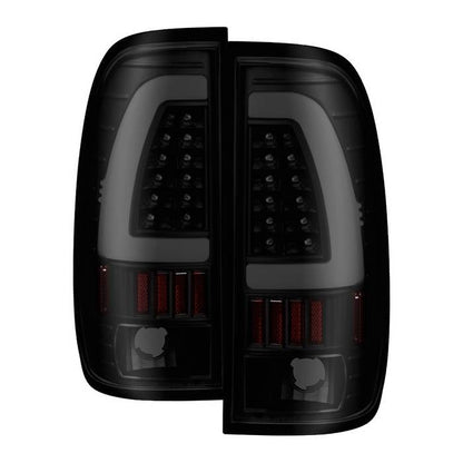 Spyder xTune 97-03 Ford F-150 Light Bar LED Tail Lights - Black Smoke