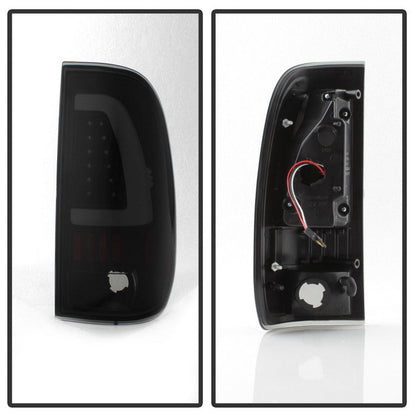 Spyder xTune 97-03 Ford F-150 Light Bar LED Tail Lights - Black Smoke