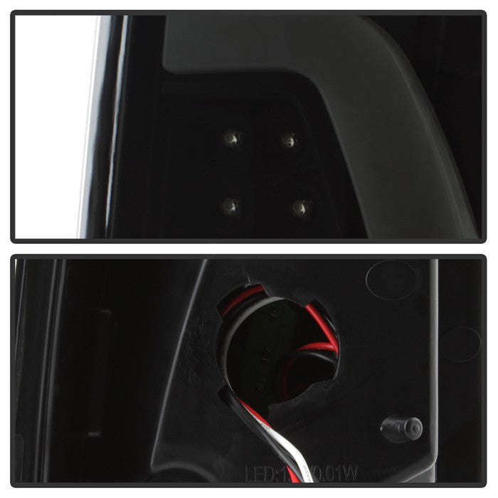 Spyder xTune 97-03 Ford F-150 Light Bar LED Tail Lights - Black Smoke