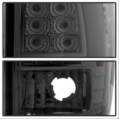 SPYDER xTune Ford F150 Styleside 97-03 Light Bar LED Tail Lights - Smoke ALT-ON-FF15097-LBLED-SM 5082107