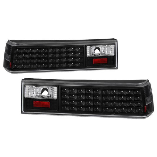 SPYDER Xtune Ford MUStang 87-93 LED Tail Lights Black ALT-ON-FM87-LED-BK 5012975