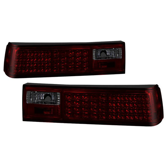 SPYDER Xtune Ford MUStang 87-93 LED Tail Lights Red Smoke ALT-ON-FM87-LED-RS 5012999