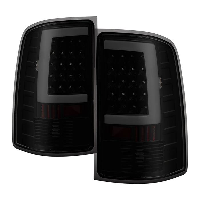 Spyder xTune 07-13 GMC Sierra 1500 LED Tail Lights - Black Smoke (Alt-On-GS07-G2-Led-Bsm)