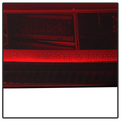 SPYDER xTune Porsche 911 997 05-08 Light Bar LED Tail Lights - Red Clear ALT-ON-P99705V2-LBLED-RC 9038631