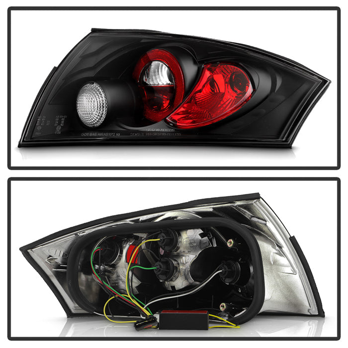 Spyder Audi TT 00-06 Euro Style Tail Lights Black Alt-Yd-ATT99-BK 5000408