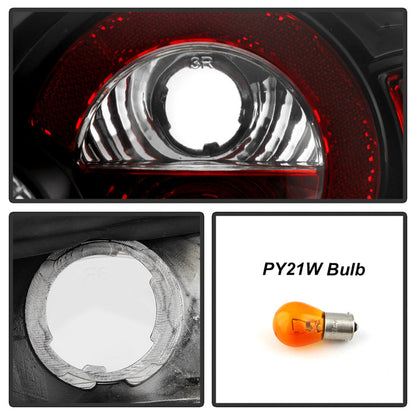 Spyder Audi TT 00-06 Euro Style Tail Lights Black Alt-Yd-ATT99-BK 5000408