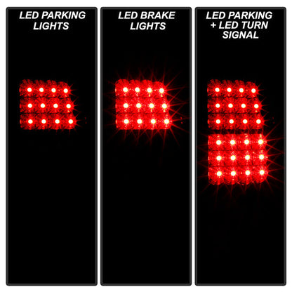 Spyder Chevy Suburban/Tahoe 1500/2500 00-06/GMC Yukon LED Tail Lights Black ALT-YD-CD00-LED-BK 5001528