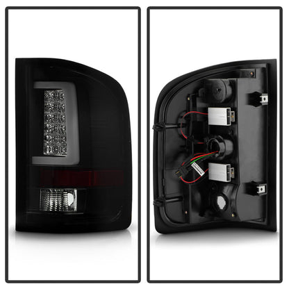 Spyder 07-13 Silverado (Will Not Work w/2010 921 Bulb)V3 Tail Lights Blk Smk