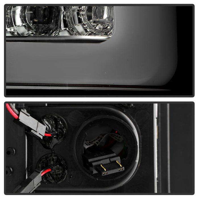 Spyder 07-13 Silverado (Will Not Work w/2010 921 Bulb)V3 Tail Lights Blk Smk