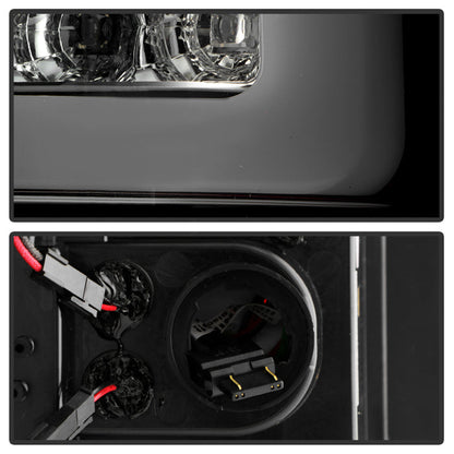 Spyder 07-13 Silverado (Will Not Work w/2010 921 Bulb)V3 Tail Lights Blk Smk
