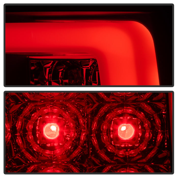 Spyder 07-13 Silverado (Will Not Work w/2010 921 Bulb)V3 Tail Lights Blk Smk