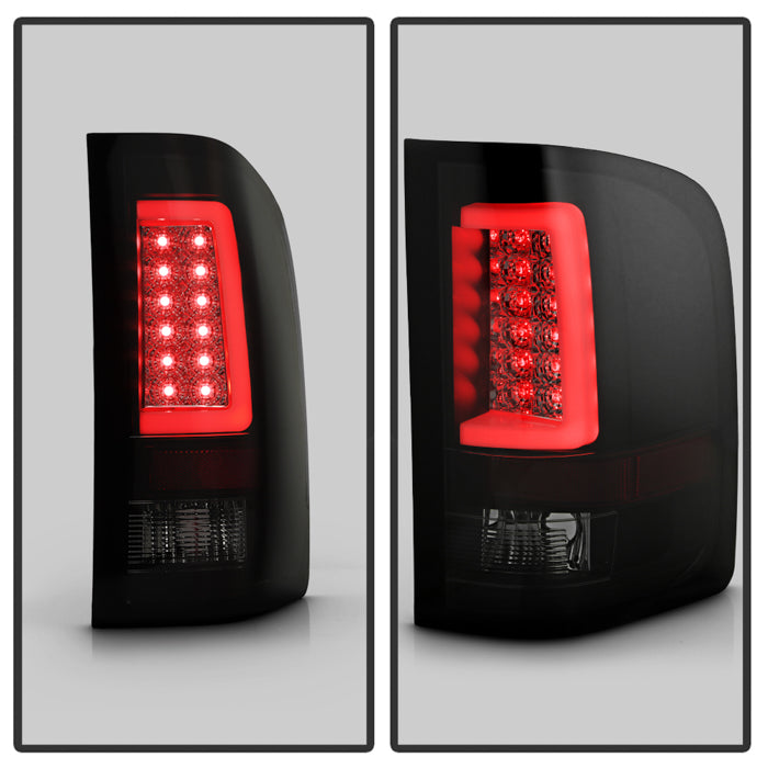 Spyder 07-13 Silverado (Will Not Work w/2010 921 Bulb)V3 Tail Lights Blk Smk
