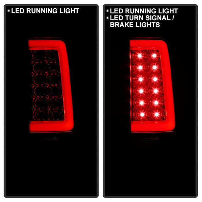 Spyder 07-13 Silverado (Will Not Work w/2010 921 Bulb)V3 Tail Lights Blk Smk