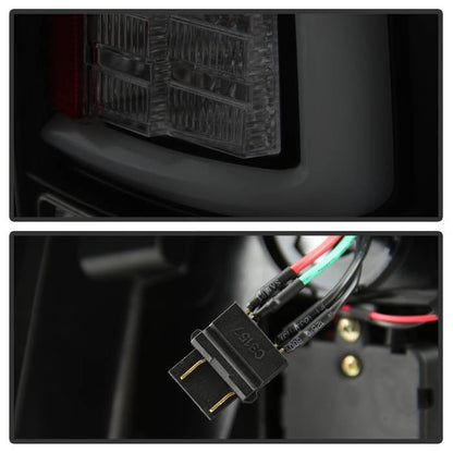 Spyder 09-16 Dodge Ram 1500 Light Bar LED Tail Lights - Black Smoke