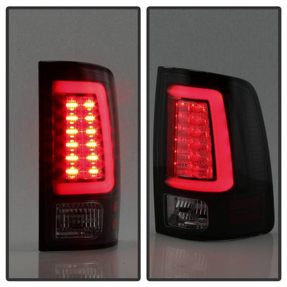 Spyder 09-16 Dodge Ram 1500 Light Bar LED Tail Lights - Black Smoke