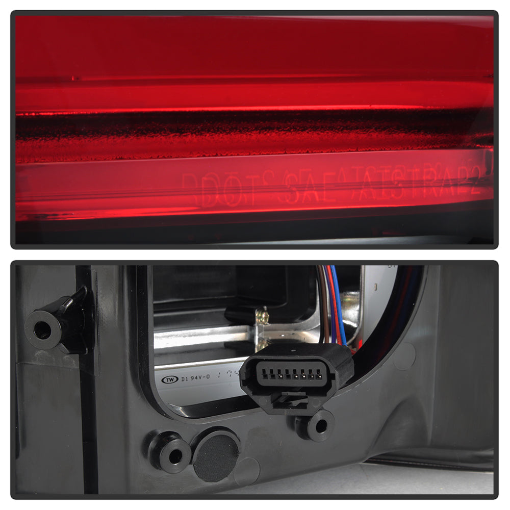 Spyder 15-18 Ford F-150 LED Tail Lights (w/Blind Spot) - Red Clear