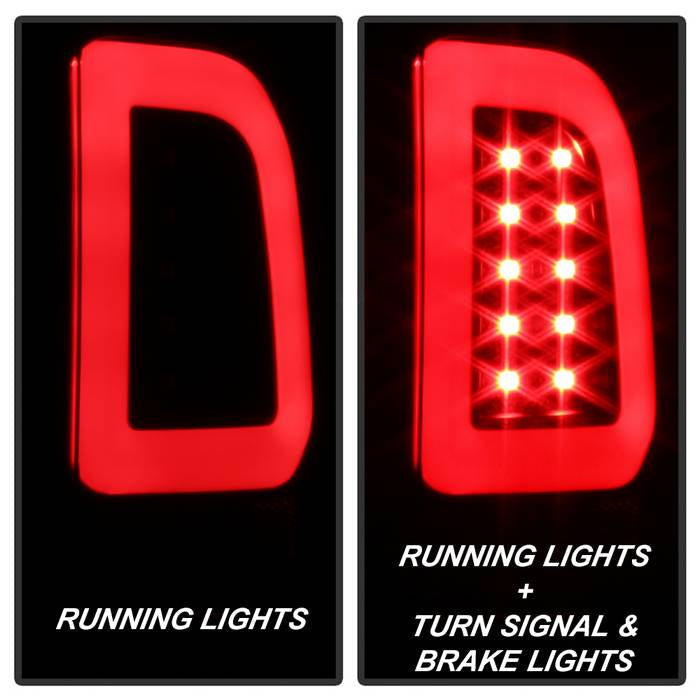 Spyder 08-16 Ford Super Duty F-250 V3 Light Bar LED Tail Lights — 1T317