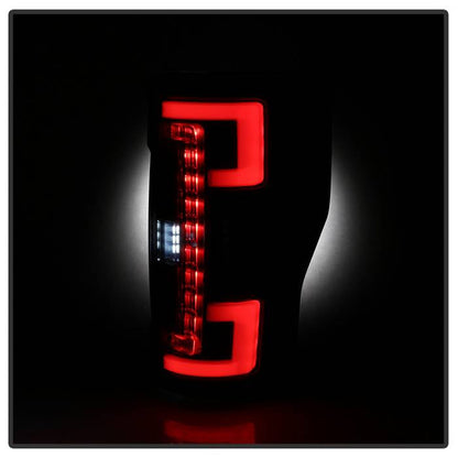 Spyder 17-18 Ford F-250 SD (w/Blind Spot Sensor) LED Tail Lights — 1T0ZR
