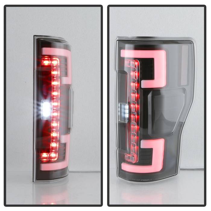 Spyder 17-18 Ford F-250 SD (w/Blind Spot Sensor) LED Tail Lights — 1T0ZR