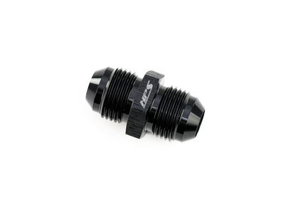 HPS Performance Products AN Male to Male Union Adapter, Aluminum, Black